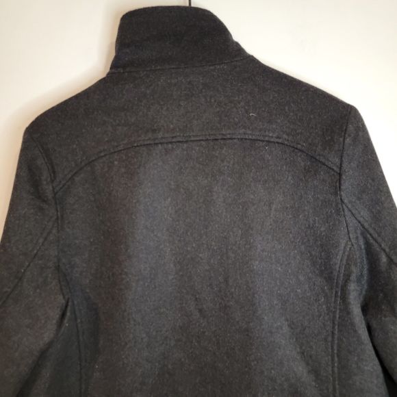 Pendleton Wool Gray Huntington Bay Print Rainbow Lined Coat Women's Size L - Picture 7 of 12